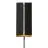 Nordlux Wandlamp Curtiz Aluminium Zwart 11.5W 830lm - 927 Zeer Warm Wit | 3-Staps Dimbaar