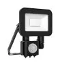 Noxion LED Breedstraler Beamy G2 Zwart 10W 1000lm 100D - 830 Warm Wit | IP65 - Bewegingssensor - Symmetrisch