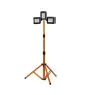 Ledvance LED Breedstraler Bouwlamp Driepoot Donker Grijs 1X30W and 2x5W 3280lm 110D - 840 Koel Wit | IP54 - Oplaadbaar - Symmetrisch