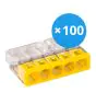 Voordeelpak 100x Wago 2273-205 Lasklem Compact | 5 Kabel Aansluiting - Lasklem