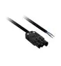 Power Cable EPCOM/3 2x1mm 0.5m Male Black Ultrasonic